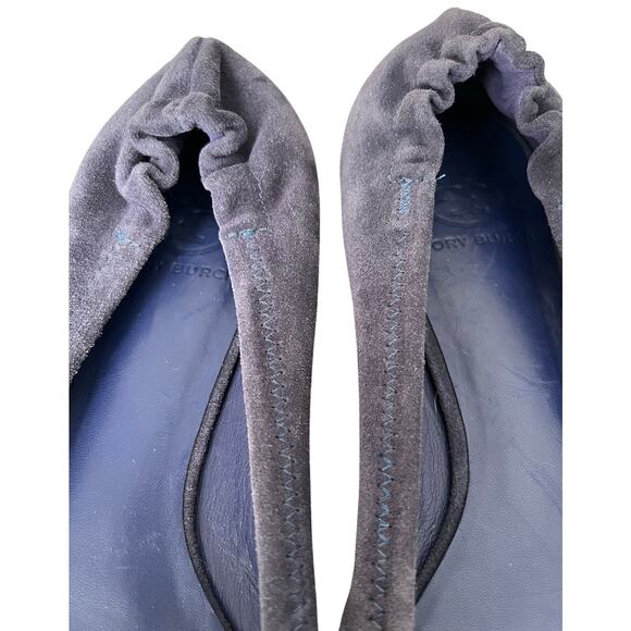 TORY BURCH | Women’s Suede Ballet Flats Navy | Size 7 - Picture 5 of 7